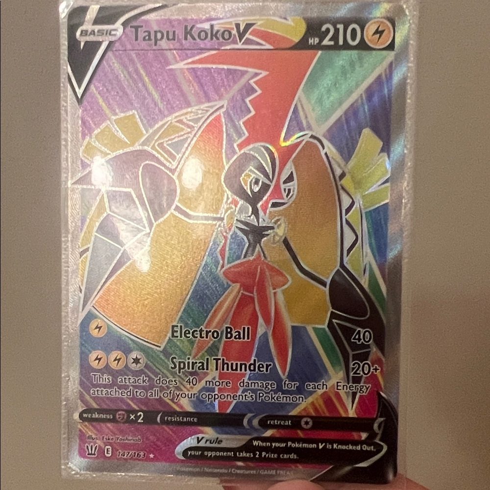 Tapu Koko V Pokémon Card